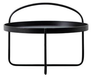 Marbury Round Metal Coffee Table In Black