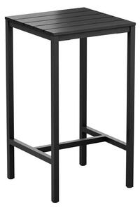 Etax Square 69cm Wooden Bar Table In Black