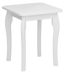 Braque Wooden Dressing Table Stool In White