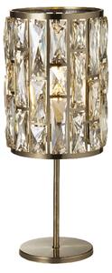 Bijou Champagne Glass Table Lamp In Antique Brass