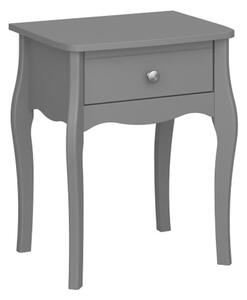 Braque Wooden Bedside Cabinet In Grey