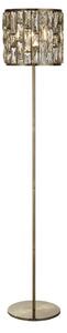 Bijou Champagne Glass Floor Lamp In Antique Brass