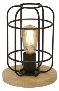 Vision Cage Style Table Lamp In Matt Black