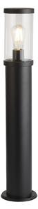 Bakerloo Polycarbonate Outdoor Post Lamp Large In Black