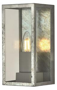 Berea Glass Outdoor Wall Light In Silver