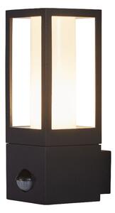 Avenue Polycarbonate Outdoor Wall Light In Black And White