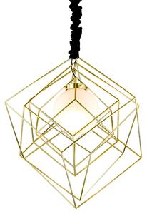 Dalston Metal Pendant Light In Brass