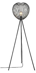 Dollis Metal Floor Lamp In Matt Black