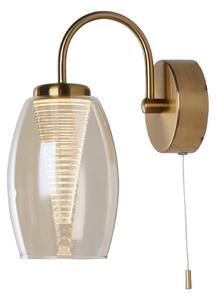 Cyclone Champagne Glass Wall Light In Bronze