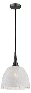 Holborn White Shade Pendant Light Small In Matt Black