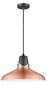 Hanwell Copper Shade Pendant Light In Matt Black