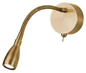 Flexy LED Adjustable Wall Light In Satin Brass