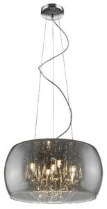 Lambeth Glass Shade Pendant Light In Chrome