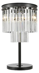 Richmond Hanging Crystal Table Lamp In Black