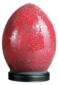 Mosaic Red Color Egg Lamp