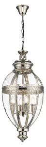 Victoria Glass Shade Pendant Light Small In Nickel