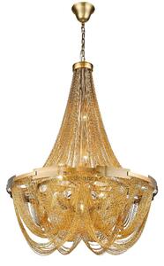 Notting 10 Light Hill Statement Pendant Light In Brass