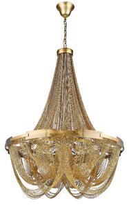 Notting 6 Light Hill Statement Pendant Light In Brass