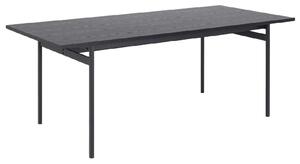 Angus Wooden Dining Table Rectangular In Black