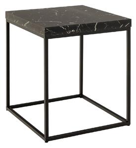 Burnaby Wooden Coffee Table Small In Black Marble Effect