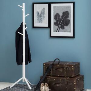 Bristow Wooden Coat Hanger Stand In White