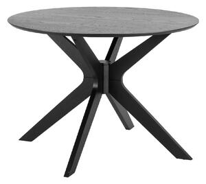 Destin Wooden Dining Table Round In Black