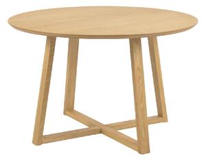 Macon Wooden Dining Table Round In Oak