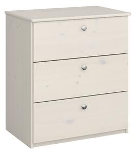 Marina Wooden Chest Of 3 Drawers In White Wash