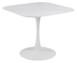 Malone Ceramic Dining Table Square In White