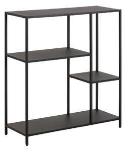 Napa Metal Bookcase With 3 Shelves In Matt Black