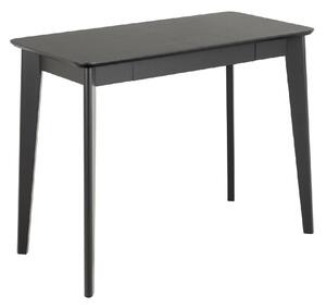 Riga Wooden Laptop Desk With 1 Drawer In Matt Black