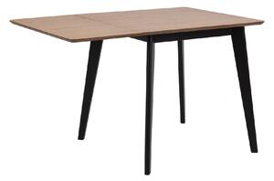 Riga Wooden Extending Dining Table In Oak And Black