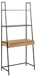 Sparks Wooden Bookcase With 1 Drawer In Oak And Black