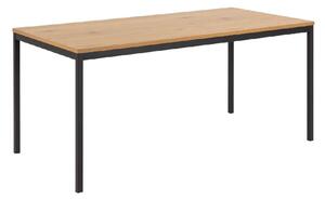 Sparks Wooden Dining Table Rectangular In Oak And Black