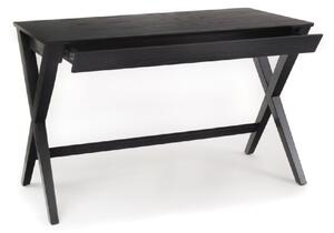 Waterloo Wooden Laptop Desk With 1 Drawer In Black