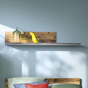 Beeston Wooden Wall Shelf In Walnut