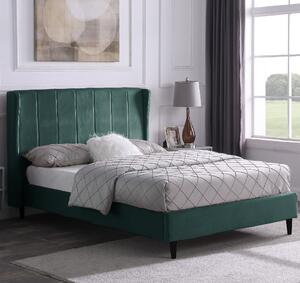 Ashburton Velvet Double Bed In Green