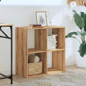 Gilford Wooden Bookcase With 4 Compartments In Oak