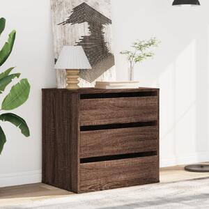 Amarillo Wooden Chest OF 3 Drawers In Dark Brown Oak