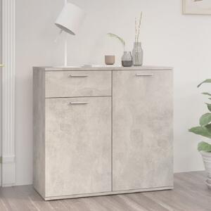 Calhoun Wooden Sideboard With 2 Doors 1 Drawer In Concrete Grey