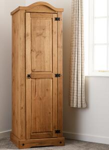 Central Wooden Wardrobe With 1 Door In Oak