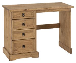 Central Wooden Dressing Table With 4 Drawers In Oak