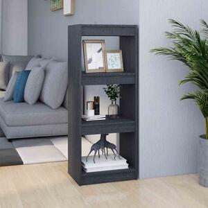 Jupiter Wooden Bookcase With 3 Compartments In Grey