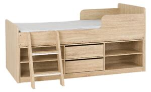 Floyd Wooden Low Sleeper Children Bed In Sonoma Oak