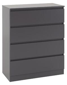 Mcgowen Wooden Chest Of 4 Drawers In Grey