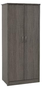 Laggan Wooden Wardrobe With 2 Doors In Black