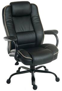 Glendora Bonded Leather Home And Office Chair In Black