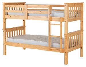 Nevada Wooden Children Bunk Bed With Ladder In Oak