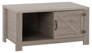 Zino Wooden Coffee Table With 1 Door In Grey