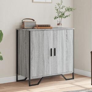 Arvada Wooden Storage Cabinet With 2 Doors In Grey Sonoma